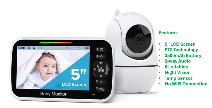 Baby monitor, Nanny Camera, Pet Camera, indoor camera