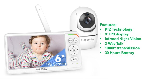 Baby monitor, Baby camera, Nanny Camera, Pet Camera, indoor camera