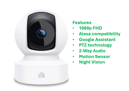 Baby monitor, Nanny Camera, Pet Camera, indoor camera